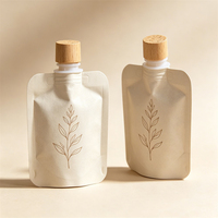 Sacs d'emballage cosmétiques personnalisés avec logo, en papier kraft, rechargeables, étanches, pour fards à paupières liquides et soins de la peau, vente en gros