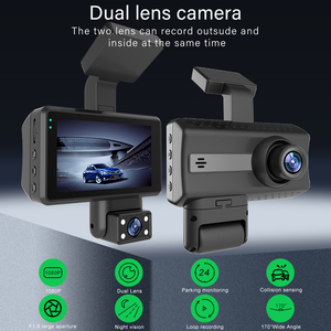 Vente flash Xl-A86 1080P Écran 3 pouces Double objectif Wifi Caméra embarquée intelligente Caméra avant intérieure arrière Double caméra Vidéo DVR Boîte noire de sécurité automobile - Product Image 4