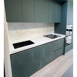Materiale per Superfici Solide in Acrilico Modificato Puro <span class=keywords><strong>con</strong></span> Motivo Marmo Bianco Marca Koris per Paraschizzi e Piani di Lavoro da Cucina - Product Image 3