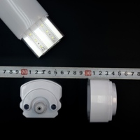 Kit de boîtier LED moderne en plastique extrudé, étanche IP65, écologique, minimaliste, pour tubes T8 de 2, 4 et 5 pieds