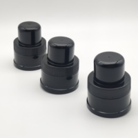 Bouchon combiné en plastique PP lisse de 43 mm, anti-fuite, facile à ouvrir, léger, durable, réutilisable pour les bouteilles/pots de détergent liquide
