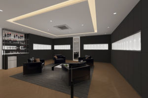 יוקרה מודרנית יוקרה כבדה הוביל אור תצוגה מתלה מדף צף מראה מדף צף מראה מדף צף גב עשוי זכוכית מתכת Mdf - Product Image 3