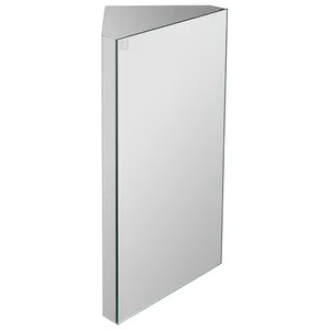 Wall Mount Corner Medicine Cabinet with Mirror, 24.2 x 12.8 Inch Bathroom Wall Cabinet