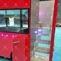 Beau rouge 12 sièges Double Decker Bus touristique Bus de loisirs pour enfants et adultes à vendre