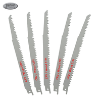 Lame de scie alternative professionnelle en acier au chrome-vanadium pour la taille des arbres, 225 mm, 5 TPI, pour outil de coupe d'arbres (type Sawzall)