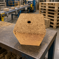 Blocs de pieds de palette industriels en bois compressé avec colle MDI 90x90x100mm pour la production de palettes extérieures