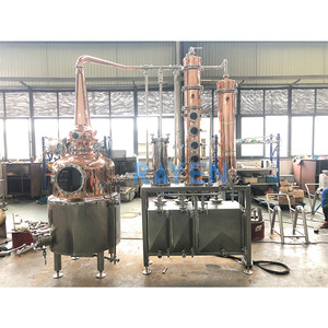 Distillateur <span class=keywords><strong>Alambic</strong></span> avec <span class=keywords><strong>Pot</strong></span> à alcool de 500l, 1000l, Distillateur de moonshine, appareil de Distillation en cuivre - Product Image 2
