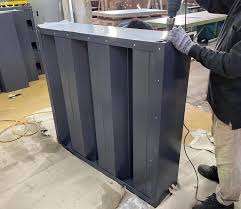 Louvre Akustik Berisi Wol Mineral Tahan Api, <span class=keywords><strong>Grille</strong></span> Peredam Suara dari Paduan Aluminium, Jaring Ventilasi Kontrol Kebisingan Berkinerja Tinggi - Product Image 4