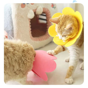 Elizabeth Circle Felt Pet <b>Collar</b> <b>Cat</b> Post Surgery Anti Lick Shame Circle Sunflower Head Set <b>Cat</b> Dog Pet Supplies - Product Image 4
