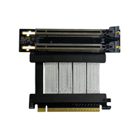 Câble Riser PCIe 5.0 X16 vers Double X8 à 90 Degrés, Carte d'Extension Gen5 pour Serveur IA, Station de Travail GPU, Haute Vitesse, Certifié CE, OEM/ODM