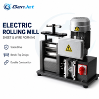Machine de laminage à froid électrique automatique pour métaux 120mm 160mm 8-10mm pour la fabrication de bijoux de joaillier, fil carré et demi-fil