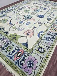 Alfombras de lana hechas a mano patrón abstracto anudado disponibles en tamaños 8x10 9x12 10x14 6x9 y 6x9 pies personalizados - Product Image 4