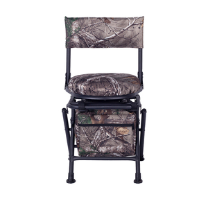 Silla giratoria con bolsa de engranaje, plegable, para acampar, picnic, caza, muebles de exterior - Product Image 2