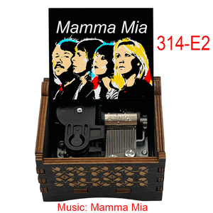Carillon in Legno Vintage Mamma <span class=keywords><strong>Mia</strong></span> a 18 Note con Movimento a Manovella, Regalo Speciale per Amici, Feste di Compleanno, Decorazione per la Casa - Product Image 6