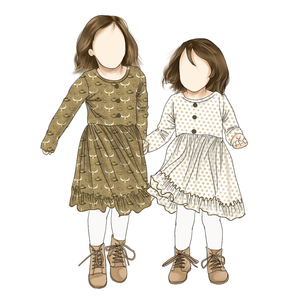 थोक अलग-अलग पैटर्न बहन स्कर्ट लंबी आस्तीन वाली फ्लैन्ट्स ड्रेस ड्रेस ड्रेस ड्रेस के लिए शानदार ड्रेस - Product Image 6