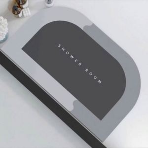 Custom Logo Modern Print Non-Slip Super <b>Absorbent</b> Fast Drying Eco-Friendly Diatom Ooze <b>Bath</b> <b>Mat</b> - Product Image 6
