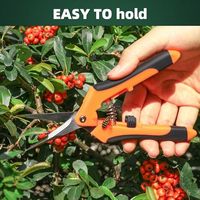 Lot de 3 outils de jardinage multifonctionnels industriels en acier inoxydable, cisailles de taille robustes, sécateurs, outils de jardinage personnalisables