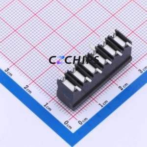 JL212V-SMT-50006BP1 Spring Terminal Block SMD,P=5mm Connector ( Construction: 1x6P )( Pitch: 5mm )( Color: Black ) - Product Image 2