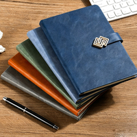 Libreta de Negocios Personalizada con Logotipo en Relieve, Tela de PU, Cierre Magnético Metálico Geométrico Chino, A5, Regalo Corporativo, Diario, 100 Hojas, 5