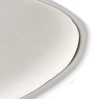 Chaises de salle à manger tulipe en plastique blanc moderne tournant design victorien pour café restaurant appartement parc-vente en gros