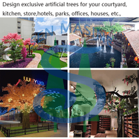 Sen Masine usine haute Simulation 4m grands faux arbres d'aménagement paysager personnalisé extérieur grandes plantes arbre d'algues artificielles