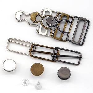 Boucle Clip Gourd Métallique Revêtue, Sangle d'épaule en Jean sans Bretelles, Crochet à Bouton Réglable, Accessoires Vestimentaires - Product Image 3