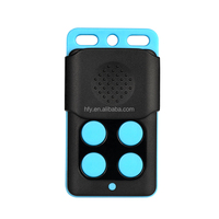 Télécommande multifréquence HFY TX35 en plastique avec arrêt automatique, code duplicable, portée de 30 m, double bouton 4 touches pour portes automatiques et voitures