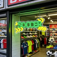 Enseigne néon LED de football Neonawall Sports, indice de protection IP65, décor mural à intensité variable pour salle de jeux, cadeau idéal pour les fans de football