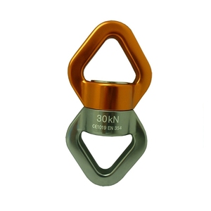 Ball Bearing Aluminum Alloy (Anodized) Swivel OEM/ODM Manufacturer Taiwan 30kN EN 354:2011 & EN 365:2005 Certified - Product Image 1