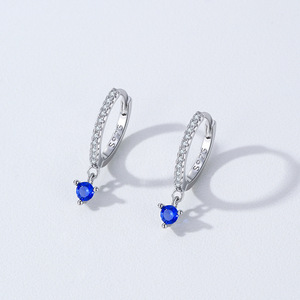 925 Sterling <b>Silver</b> Exquisite Gem-<b>Set</b> Earrings and <b>Ring</b>, Women's <b>Set</b> with Personalized, Trendy, Simple, and Influencer Style - Product Image 6