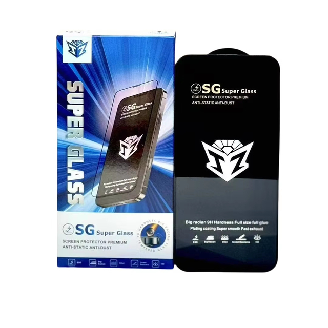 Full Cover SG Super Glass Z Warrior Tempered Glasses Screen Protector for iPhone 17 16 15 14 13 12 11 Pro Max Full Cover Flim