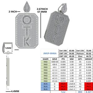 Colgante y amuleto de diamantes unisex con un diseño minimalista y calidad superior elaborado para el uso diario con elegante - Product Image 2
