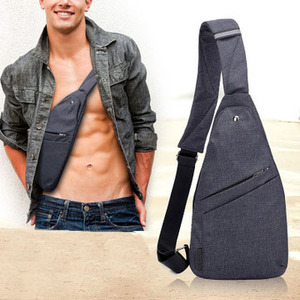 Sacs de poitrine multifonctionnels imperméables antivol personnalisés pour hommes, sacs de poitrine à bandoulière personnalisés pour hommes - Product Image 1