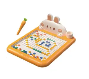 Montessori-Spielzeug für die Frühzeit Kaninchen magnetisches Zeichenbrett-Spielzeug für Kinder