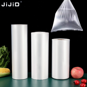 Rollo de Bolsas Transparentes para Verduras JIJI, Bolsas de Plástico Perforadas para Uvas, Empaque para Lechuga, Rollo de Bolsas para Verduras - Product Image 1