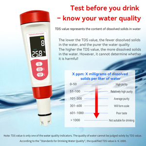 <span class=keywords><strong>Testeur</strong></span> de qualité de l'<span class=keywords><strong>eau</strong></span> électronique portable avec écran LCD rétroéclairé, précision 0,05, 4 en 1, PH EC, pour aquarium, <span class=keywords><strong>piscine</strong></span>, hydroponie - Product Image 5