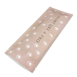 Pochette refermable en aluminium OEM, longue et étroite, avec fermeture éclair, impression mate, pour emballage de pinceaux cosmétiques et petits outils - Product Image 2