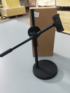 Support aérien support de trépied de bureau réglable 360 degrés Rotation support de disque bras de flèche métal ABS photographie téléphone portable - Product Image 4