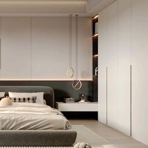 Armoire de luxe italienne sur mesure avec porte en verre durable, mobilier de maison pour chambre à coucher, option de personnalisation - Product Image 4