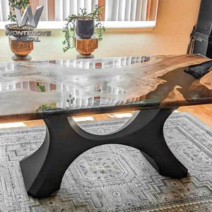 Pieds de table à manger <span class=keywords><strong>en</strong></span> fer rustique industriel pour plateau <span class=keywords><strong>en</strong></span> bois massif, marbre ou pierre, accessoires de meubles - Product Image 5