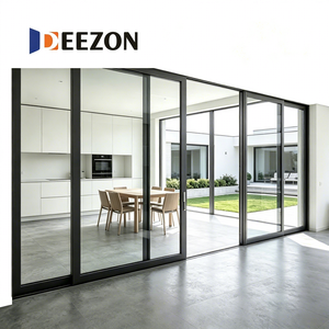 DEEZON Heavy Duty Aluminum <b>Sliding</b> Glass Door Minimalist Exterior Patio Door For House Villa Balcony - Product Image 2