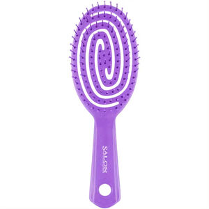 Customizable Salon-Level Multifunctional <b>Hairbrush</b> with Oval Detangling Design Vented Bristles Made Wood Nylon Plastic Materials - Product Image 4