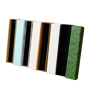 Jewelry <b>Box</b> Long Strip 21x4.5x3.2cm Solid Color <b>Storage</b> For Hairpin Cheongsam Button Bracelet Necklace - Product Image 2