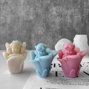 Bougie ange bébé moule en silicone aromathérapie bricolage savon fait main compagnon cadeau grinder - Product Image 3