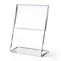 Support de signalisation en acrylique personnalisé A4 A5 A6, présentoir de menu, support de table, cadre photo en acrylique pour la publicité et le marketing