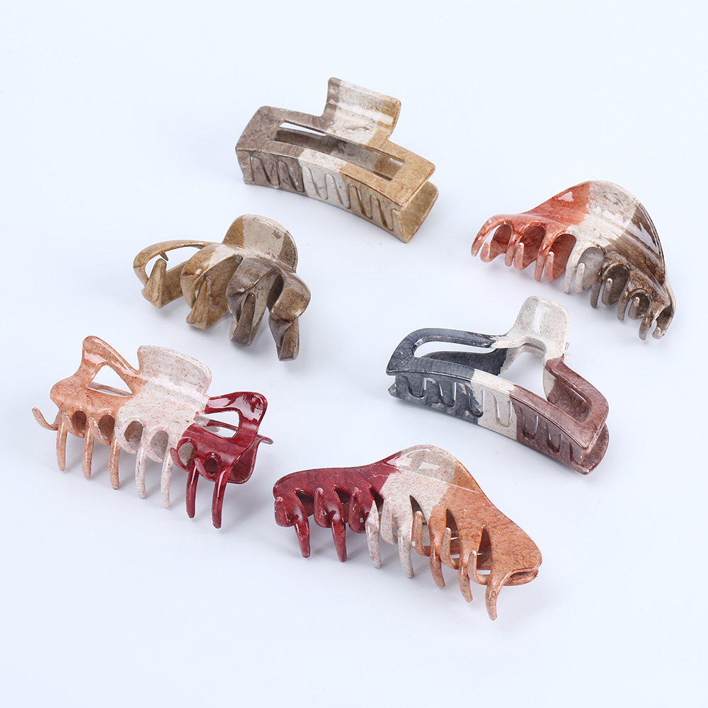 Оптовая продажа, аксессуары для волос в классическом стиле для женщин, большие корейские заколки для волос, большие заколки для густых волос