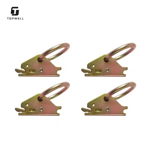 Topwell 2" Attache de fixation robuste E-Track avec joint torique, résistance à la rupture de 4100 lb, crochet de fixation de cargaison en acier <span class=keywords><strong>pour</strong></span> camion, remorque, fourgonnette - Product Image 5