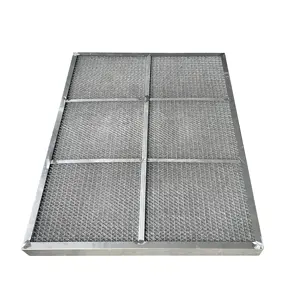 Industrial Metal Wire Mesh Corrugated Filter Stainless Steel Dustproof Filter Oil Fume Filter Manufacturer