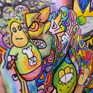 Impresión artística de OVNI reptiliano - Product Image 1