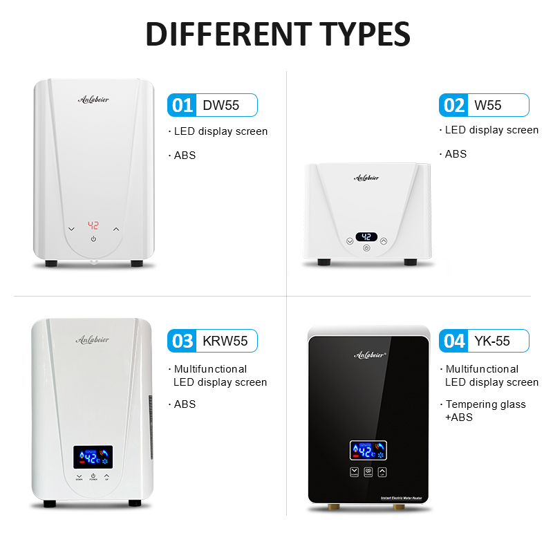 Household Energy-saving Adjustable Heater 3.5-5.5KW Cast Aluminum Fast Core LED Touch Smart Constant Temp